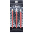 Master Series Fire Sticks Fetish Drip Candles Set Of 3