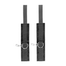 Ouch! Black & White Velcro Hand Or Ankle Cuffs With Adjustable Straps