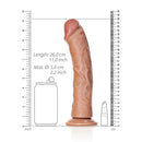 Curved Realistic Dildo Without Balls With Suction Cup