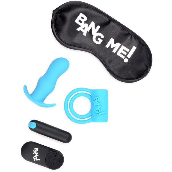 Bang! Duo Blast C-Ring, Butt Plug, Bullet & Blindfold Kit