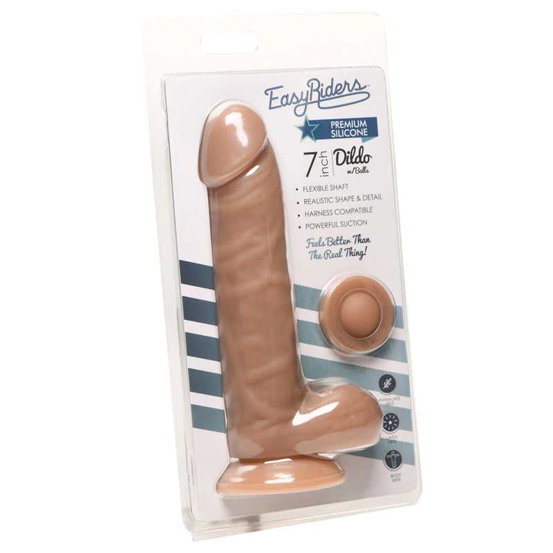 Easy Riders Silicone Dildo With Balls