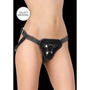 Ouch! Velvet & Velcro Adjustable Harness With O-Ring