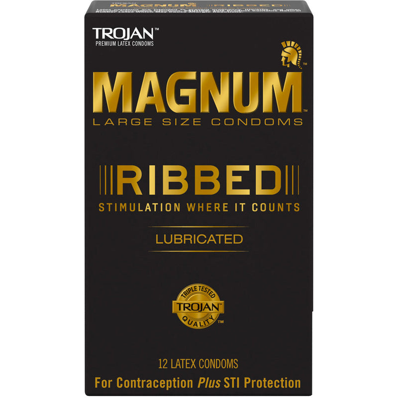 Trojan Magnum Ribbed 3 Pack