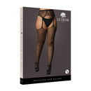 Le Desir Fishnet And Lace Garterbelt Stockings