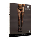 Le Desir Suspender Striped Pantyhose
