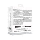 Ouch! Black & White Plush Bonded Leather Ankle Cuffs With Adjustable Straps