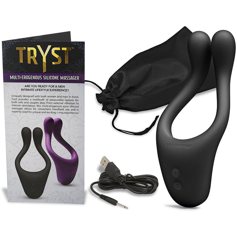 Tryst Multi Erogenous Zone Massager Black