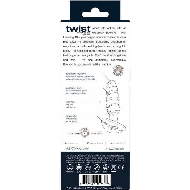 Twist Rechargeable Anal Plug