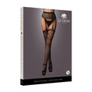 Le Desir Garterbelt Stockings With Lace Top