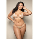 Pearl Bralette & Crotchless Panty