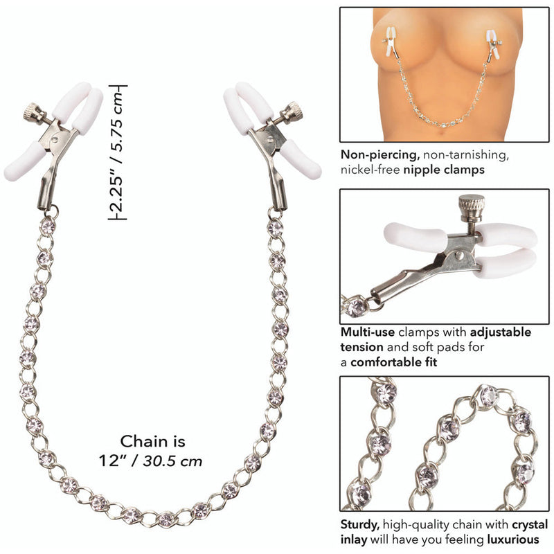 Nipple Play Crystal Chain Nipple Clamps