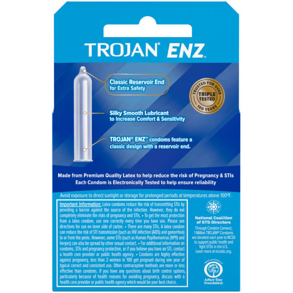 Trojan Enz Lubricated Condoms