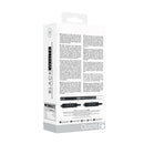 Ouch! Black & White Bonded Leather Collar With Hand Cuffs With Adjustable Straps And Chain