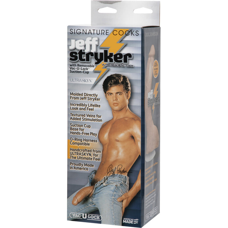 Signature Cocks Jeff Stryker ULTRASKYN Realistic Cock with Removable Vac-U-Lock Suction Cup