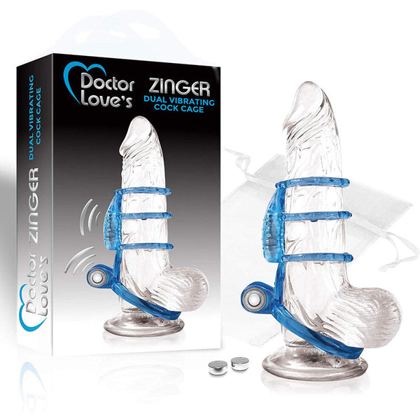 Zinger Dual Vibrating Cock Cage