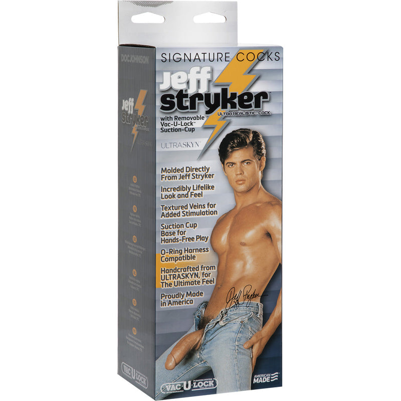 Signature Cocks Jeff Stryker ULTRASKYN Realistic Cock with Removable Vac-U-Lock Suction Cup