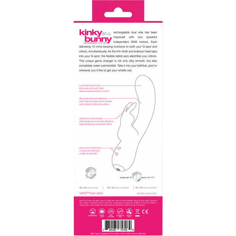 Kinky Bunny Plus Rechargeable Dual Vibe