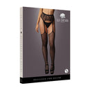 Le Desir Fishnet And Lace Garterbelt Stockings
