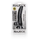 Curved Realistic Dildo With Balls And Suction Cup