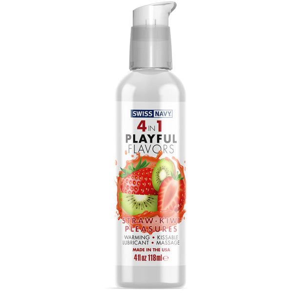 Swiss Navy 4 In 1 Strawberry/Kiwi Pleasure