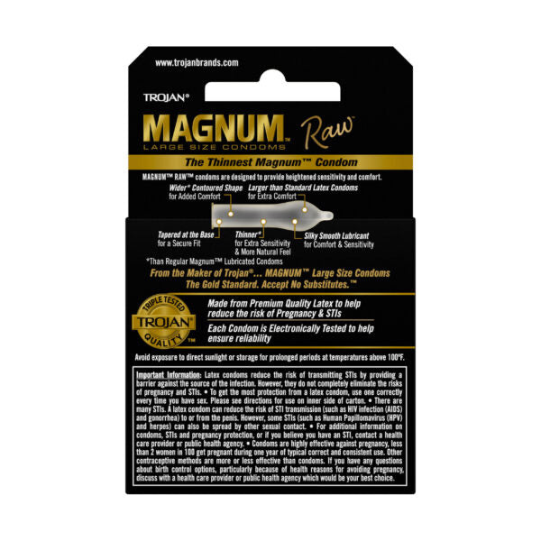 Trojan Magnum Raw Condoms