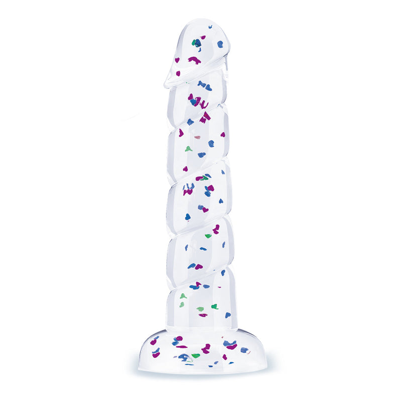 Glittergasm Swirl Dildo