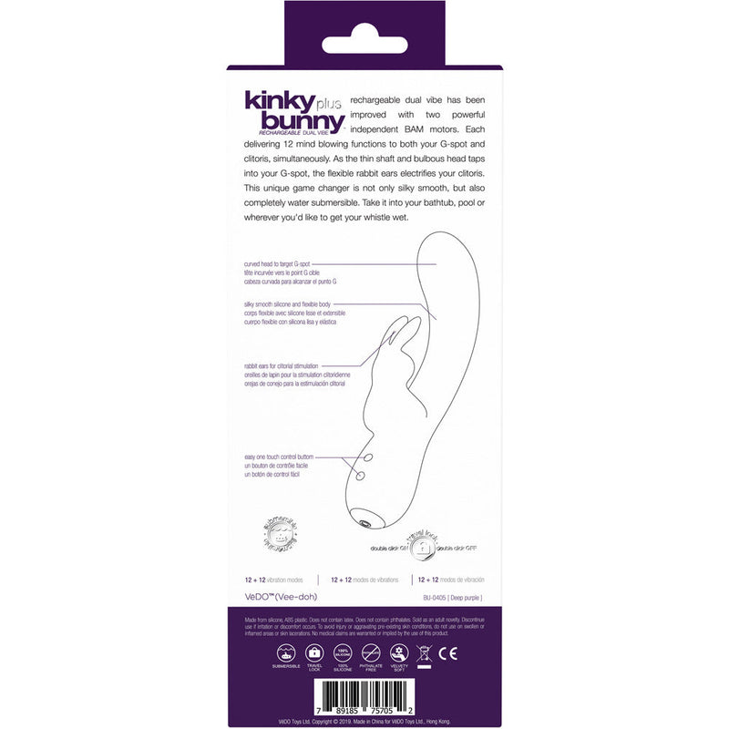 Kinky Bunny Plus Rechargeable Dual Vibe