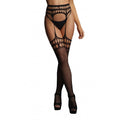 Le Desir Garterbelt Stockings With Open Design