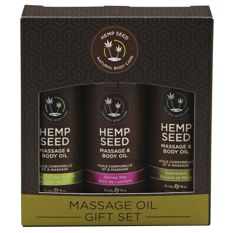 Earthly Body Massage Oil Gift Set Box