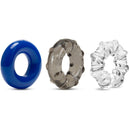 Stay Hard Triple Stretch 3 Pack Cock Rings
