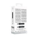 Ouch! Black & White Plush Bonded Leather Hand Cuffs With Adjustable Straps