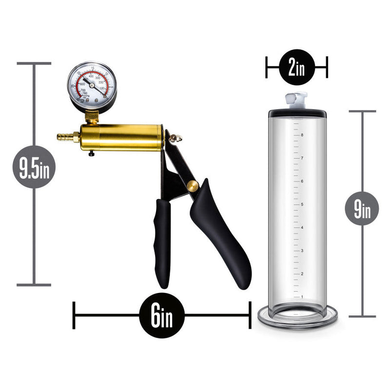 Performance Vx6 Vacuum Penis Pump With Brass Pistol & Pressure Gauge