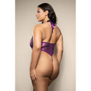 Pearl Draped Crotchless Teddy