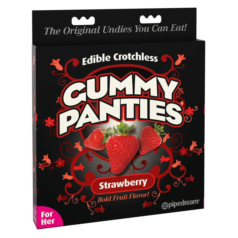 Edible Crotchless Gummy Panties Strawberry