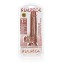 Straight Realistic Dildo With Balls And Suction Cup