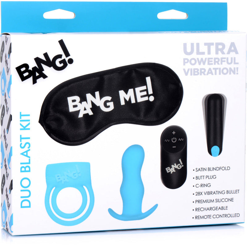 Bang! Duo Blast C-Ring, Butt Plug, Bullet & Blindfold Kit