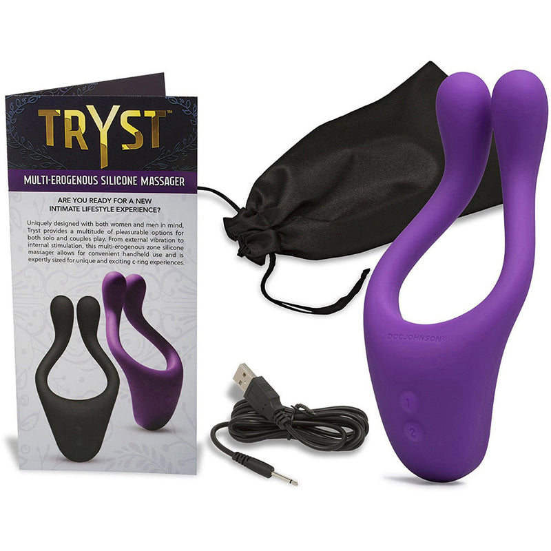 Tryst Multi Erogenous Zone Massager Black