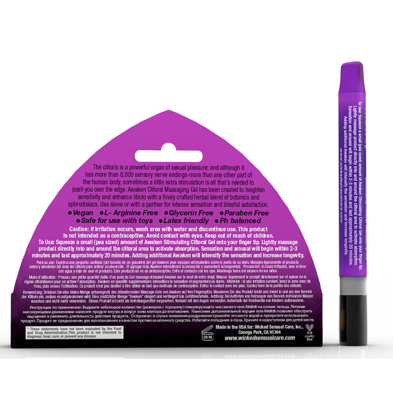 Wicked Awaken Stimulating Clitoral Gel