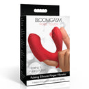 Bloomgasm Rose Touch Pulsing Silicone Finger Vibrator