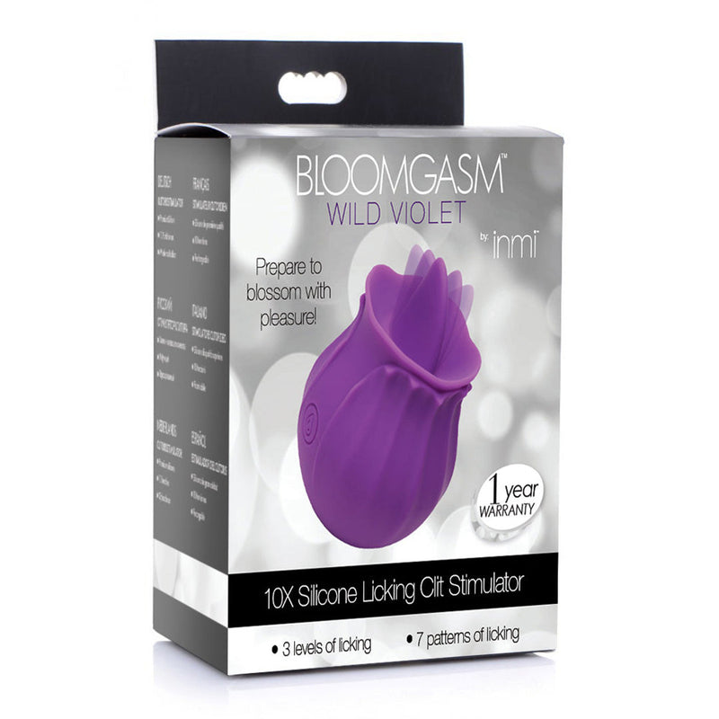 Inmi Bloomgasm Wild Violet Licking Silicone Stimulator