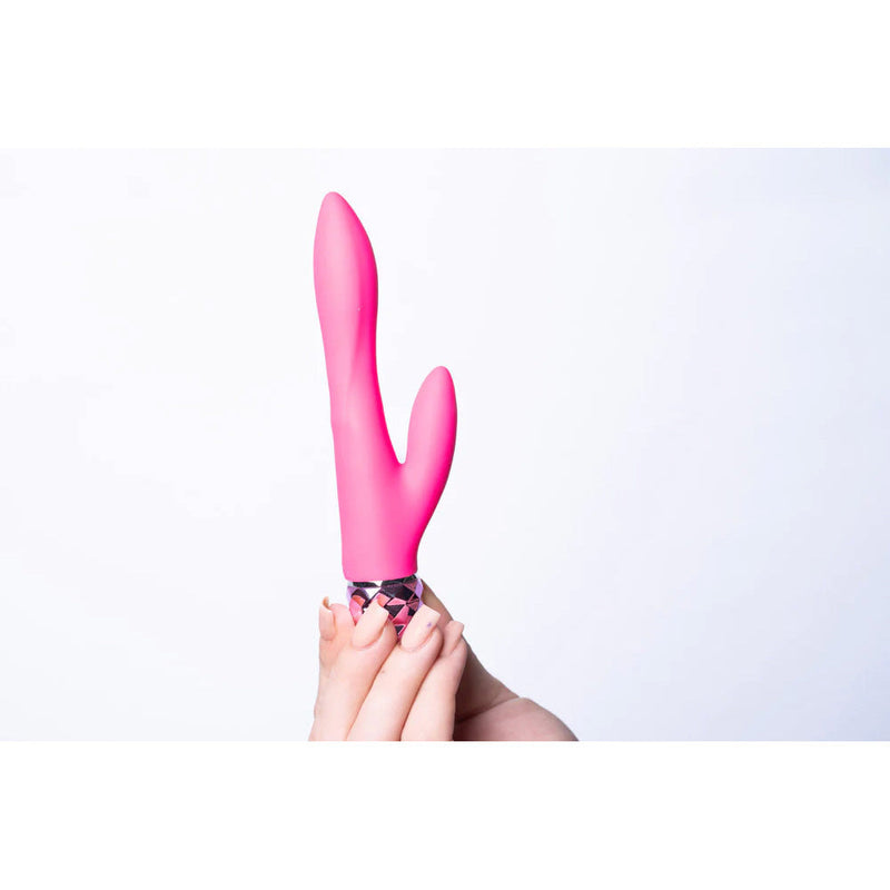 Maia Victoria Crystal Gems Vibrator Neon Pink