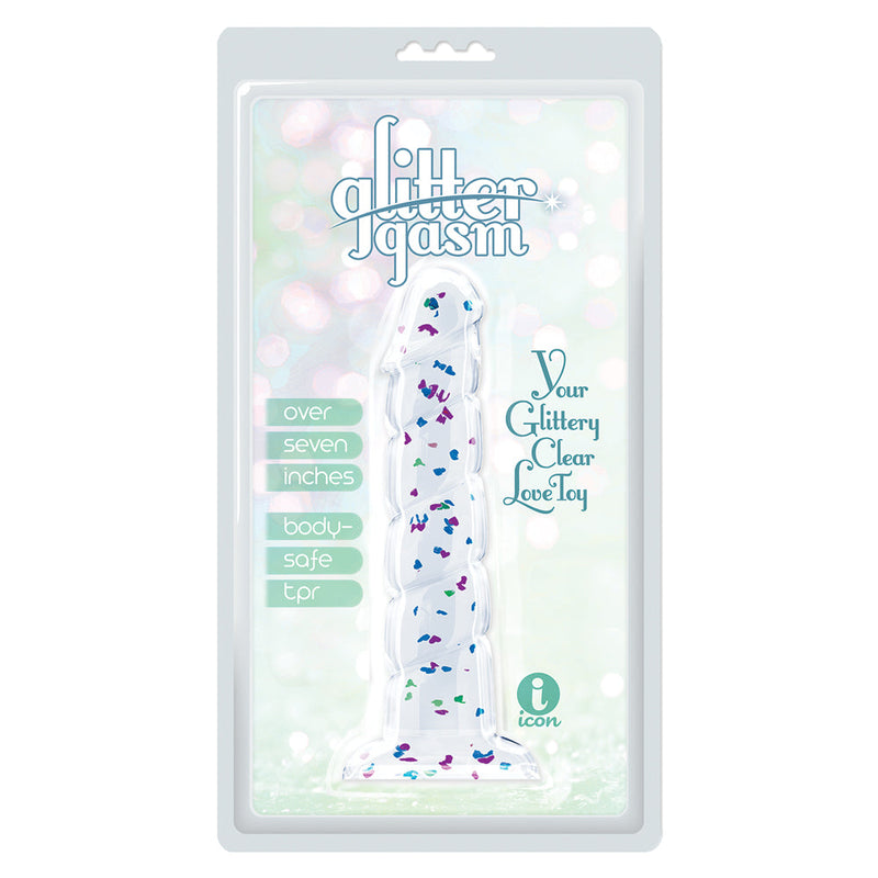 Glittergasm Swirl Dildo