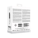 Ouch! Black & White Bonded Leather Hogtie With Hand And Ankle Cuffs