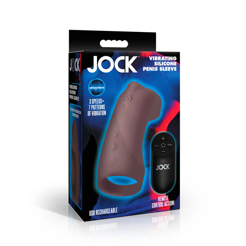 Jock Vibrating Silicone Penis Sleeve