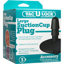 Vac-U-Lock Large Black Suction Cup Plug