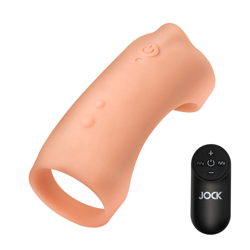 Jock Vibrating Silicone Penis Sleeve