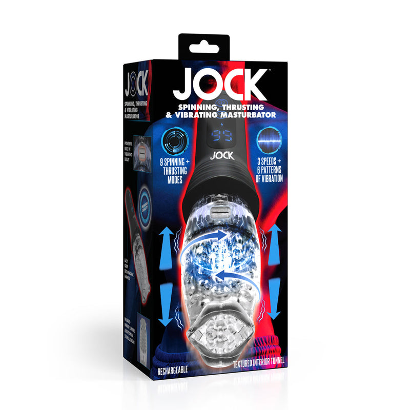 Jock Spinning, Thrusting & Vibrating Masturbator