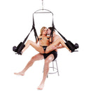 Fetish Fantasy Series Spinning Fantasy Swing Black