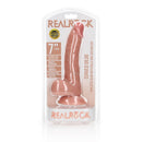 Curved Realistic Dildo With Balls And Suction Cup