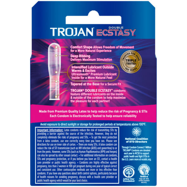 Trojan Double Ecstasy Condoms